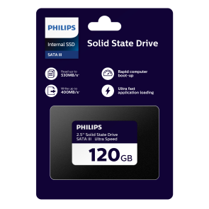 Philips Interne SSD 2.5" SATA III 120GB Ultra Speed, Schwarz